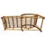 Restored Two-Strand "Half Moon" Rattan Cup Seat Chaise Lounge For Sale - Image 12 of 12