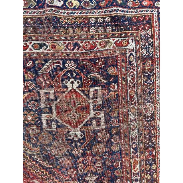 19th Century Shiraz Rug, 1890s For Sale - Image 6 of 18