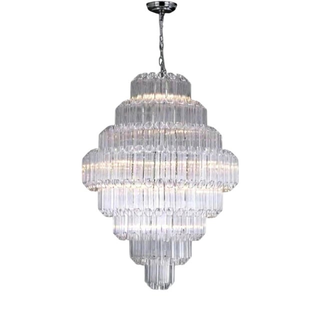Collection Iceberg Chandelier in Metal and Glass by Jago For Sale