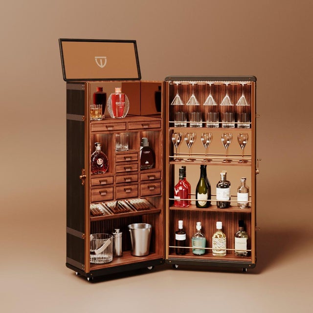 Metal Bowmore Bar Cabinet by Wood Tailors Club For Sale - Image 7 of 18