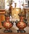 French Pair of Mid-Century French Louis XV Chinese Export Porcelain Bronze Lamps For Sale - Image 3 of 9