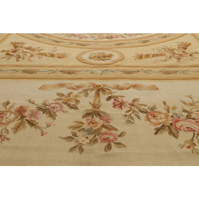 Mid 20th Century Vintage Chinese Aubusson Rug, 11'05 X 17'09 For Sale - Image 5 of 10