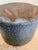 Mid 20th Century Vintage Seagrove Studio Pottery Bowl Planter, Organic Blue Green Glaze For Sale - Image 5 of 9