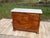 A Louis Philippe style chest of drawers with clean, simple lines, crafted from walnut with a Carrara marble top....