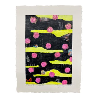 Behind the Fireworks, Original Painting by Ben Junta For Sale