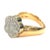 Contemporary Ponte Vecchio 18k Pave Diamond Flower Ring, Size 5.75 For Sale - Image 3 of 11