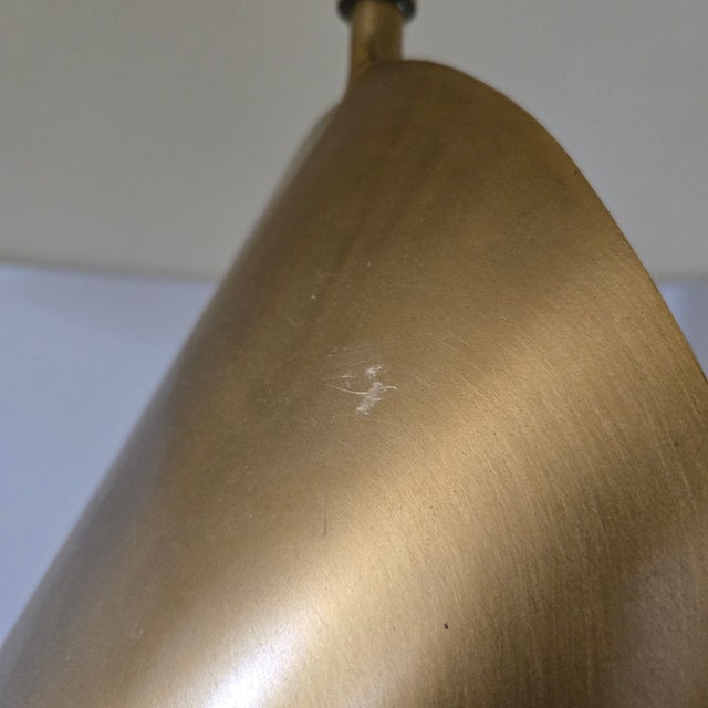 Restoration Hardware Large Brutalist Ribbon Buffet Statement Lamp 47"h X 9.5"w For Sale - Image 14 of 15