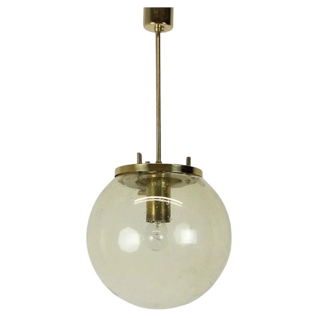 Mid-Century Glass Pendant by Kamenicky Senov, 1960s For Sale