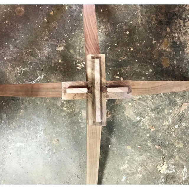 Sputnik Dining Table in Solid Walnut by Petersen Antiques For Sale - Image 10 of 11