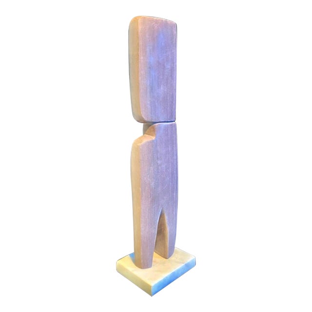 Abstract Modern Sandstone Sculpture by Scott Donadio (17.5” High) For Sale