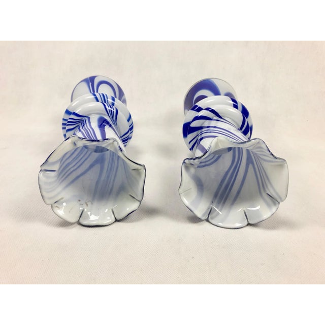 Glass Vintage Murano Opaline Florence Vase attributed to Carlo Moretti, 1970s For Sale - Image 7 of 10