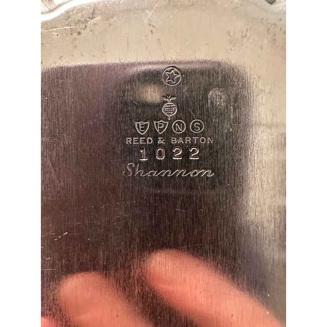 Art Deco Antique Reed & Barton "Shannon" Silverplate Tray For Sale - Image 3 of 3