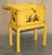 Japanned Yellow Oriental Side Chest on Stand Hand Painted & Lacquered, 1920s For Sale - Image 15 of 18