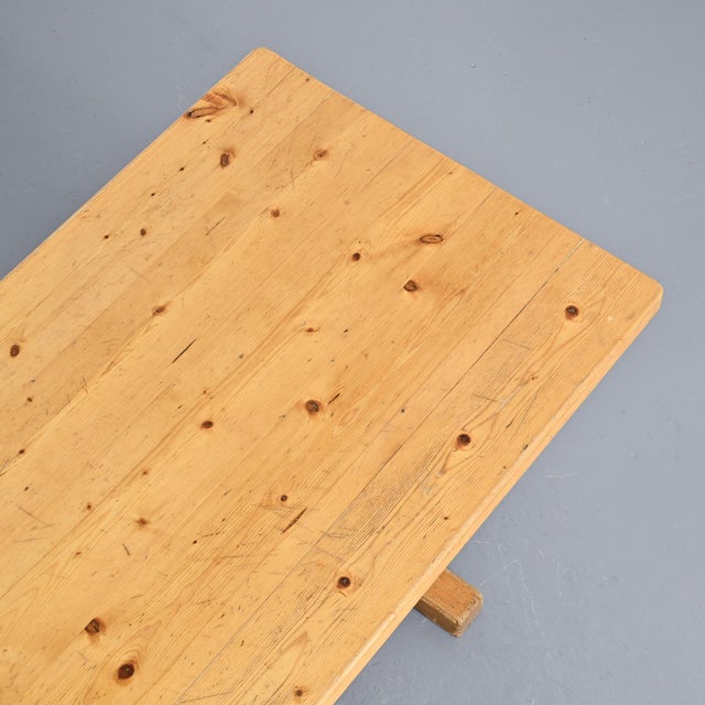 Pine Dining Table, France, 1970s For Sale - Image 6 of 10
