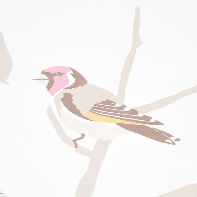 Contemporary Sample - Schumacher A-Twitter Wallpaper in Soft Multi For Sale - Image 3 of 5