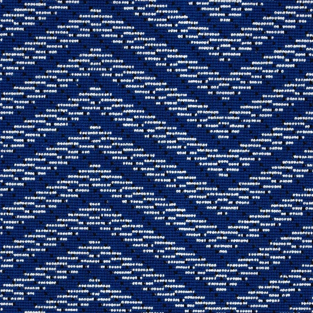 Contemporary Sample - Schumacher x Stephanie Seal Brown Sparre Epingle Fabric in Cobalt For Sale - Image 3 of 4