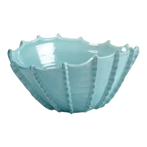Ceramic Shell Shape Bond Street Planter, Turquoise