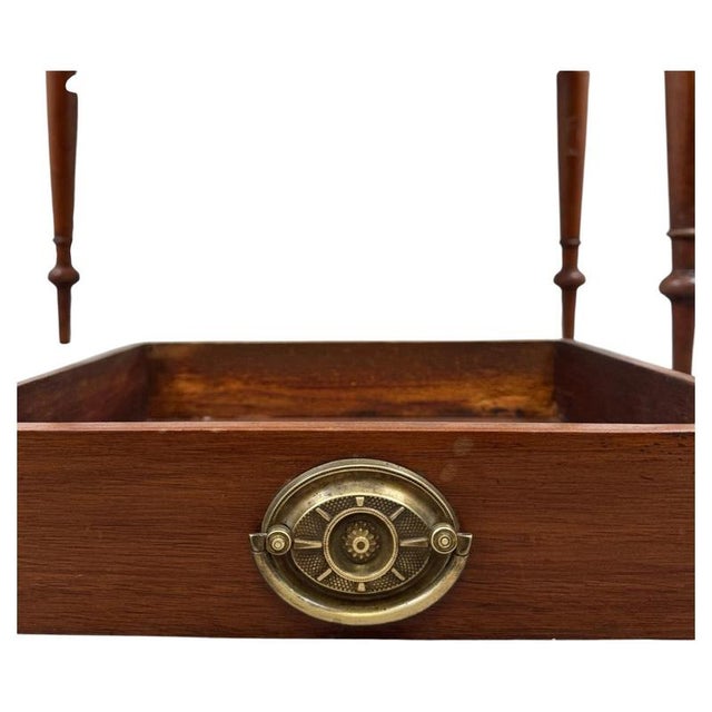 Early 20th Century English Mahogany Writing Table For Sale - Image 11 of 13