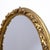 1950s Large Oval Mirror in Gilded and Carved Wood, Late 1900s For Sale - Image 5 of 13