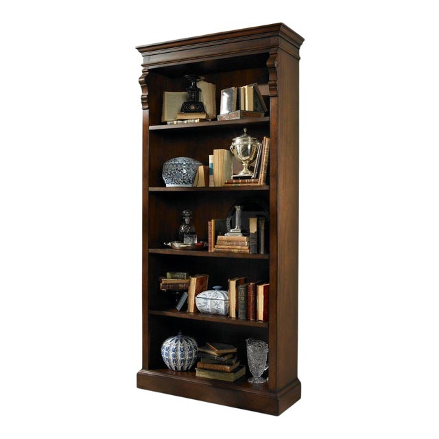 Century Furniture Chelsea Club Oxford Bookcase For Sale