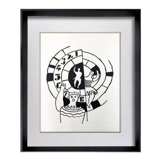 Fernand Leger Limited Edition Original Lithograph 1950 *Rare W/Frame For Sale