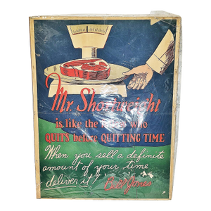 Original 1928 Large Bill Jones Motivational Poster