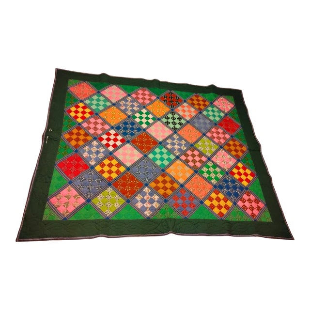 The "Generations" Heirloom Quilt: Hand-Stitched, Embroidered, and Signed by Master Artist Jean Carteen For Sale
