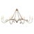 Forty inches of Belfair lattice threaded with steel leaves. The botanical motif softens the industrial base; hang it in an...