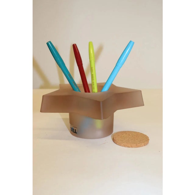 Modern Murano Amethyst Cast Glass Pencil Holder For Sale In New York - Image 6 of 6