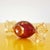 Red Blown Glass Decorative Candy with Gold Decorations For Sale - Image 6 of 8