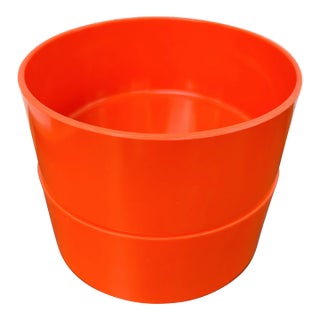 Mid 20th Century Orange Melamine Heller Bowls- a Pair For Sale