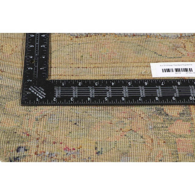 Mid 20th Century Soft Earth-Tone Vintage Turkish Rug, 07'10 X 10'05 For Sale In Dallas - Image 6 of 10