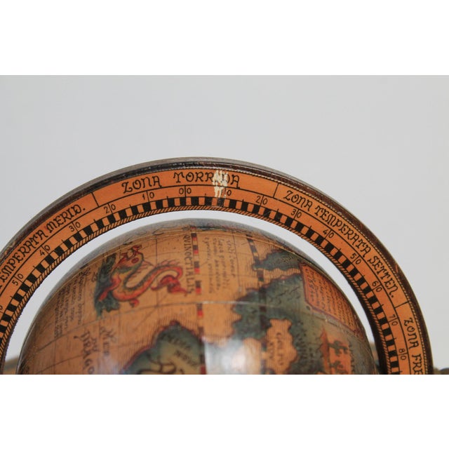 Vintage Italian World Desk Globe For Sale - Image 12 of 15