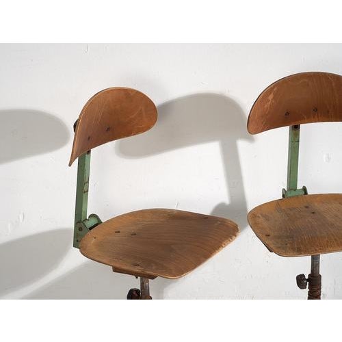 Vintage Swivel Chairs, 1950s Set of 4 For Sale - Image 6 of 9