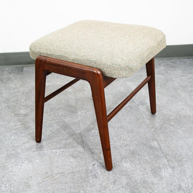 Mid Century Danish Modern Lounge Chair Teak Ottoman Recliner Arm Attributed to Madsen and Schubell for Bovenkamp For Sale In Sacramento - Image 6 of 12