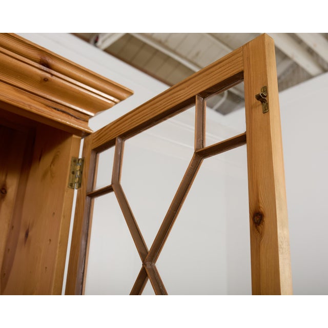 Country English Georgian Style Pine Astral Glazed Bookcase For Sale - Image 12 of 18