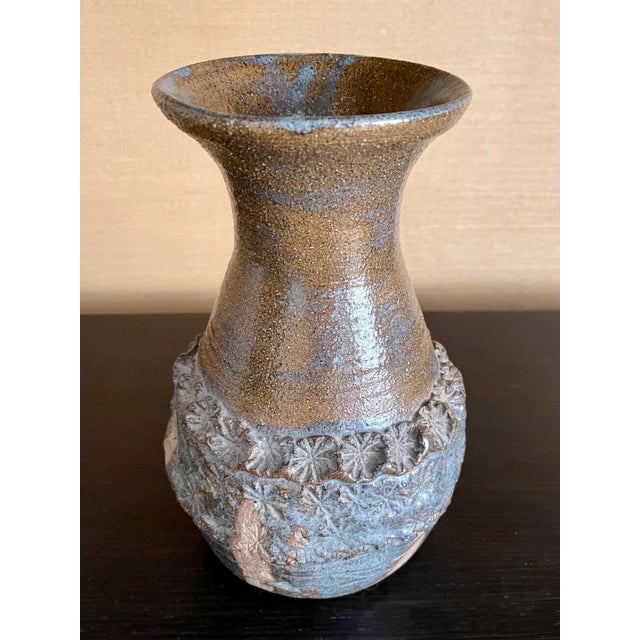 Brown Large Vintage 1970s Ceramic Vase For Sale - Image 8 of 10