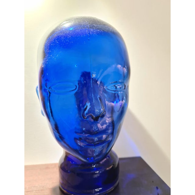 Tinted Glass Display Heads, 1970s, Set of 4 For Sale - Image 12 of 13