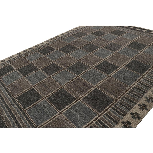 2020s Contemporary Oversized Scandinavian Style Wool & Natural Yarn by Rug & Kilim, India For Sale - Image 5 of 7