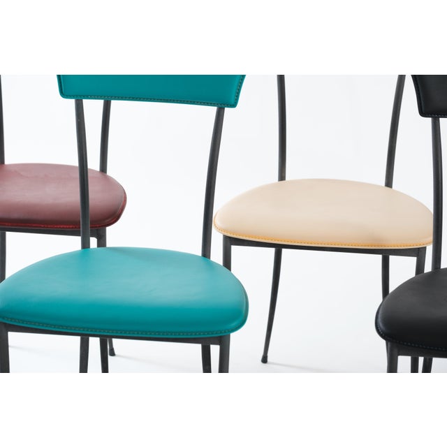 Dining Chairs by Arper Italy, 1980s — Set of 6 For Sale - Image 9 of 11