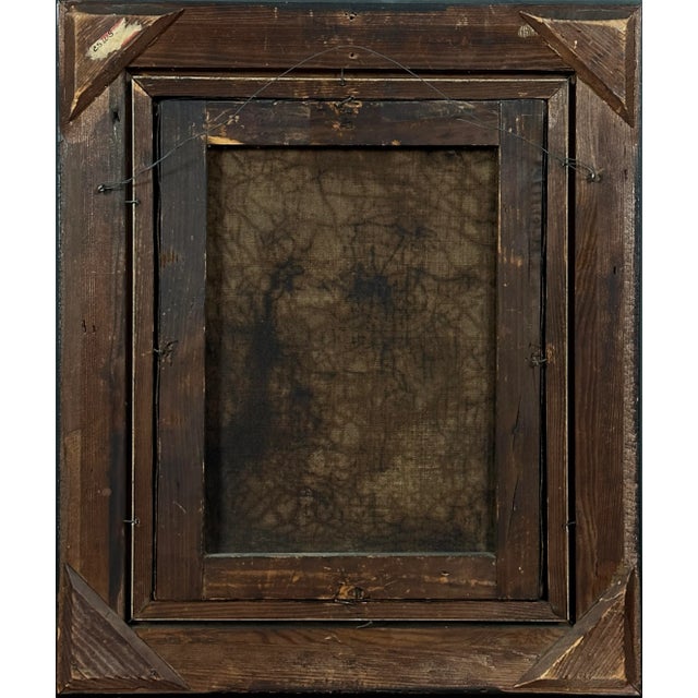 Brass Antique 18th C. Portrait of a Colonial Man in Suit, Framed (Oil on Canvas) For Sale - Image 8 of 8