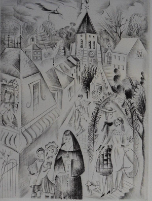 Mily Possoz, Fontenay, Etching