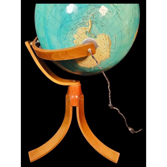Vintage Globe in Wood & Plastic For Sale - Image 9 of 15