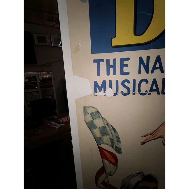 Original 1927 Hit The Deck Broadway Theater Poster mounted to canvas, Circa 1927. Measurements 80" High X 43" Wide History...