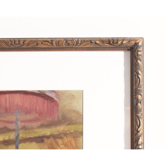 Oil on Board Painting of a Seated Woman For Sale In Indianapolis - Image 6 of 7