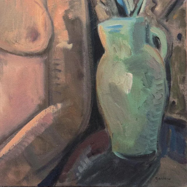 Signed lower right, 'Zarbano' for Mary Zarbano (American, 1931-2019) and painted circa 1985. Born in Nebraska, Mary...