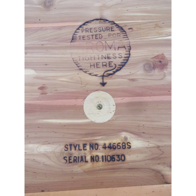 Lane Carved Bench Cedar Hope Chest Blanket Trunk 6113 For Sale - Image 9 of 15