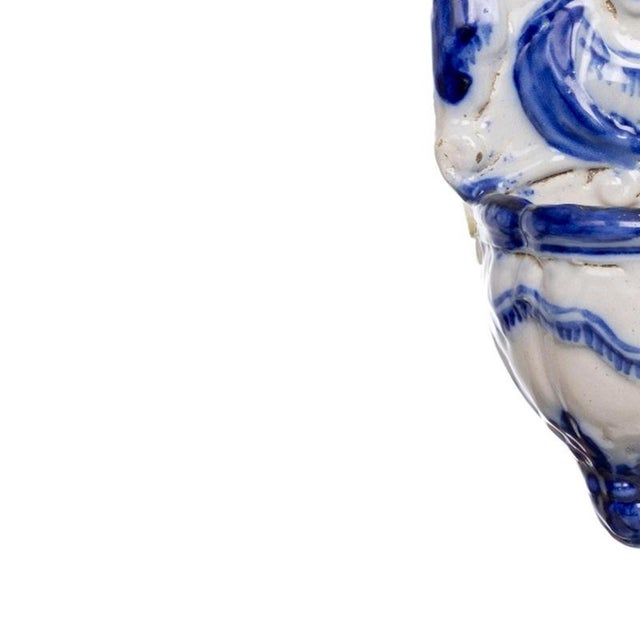 Hanging Holy Water Font in Earthenware, 19th Century For Sale - Image 3 of 6