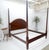 Mahogany King Size Banded Headboard Poster Bed w/ Turned Finials MINT! For Sale - Image 11 of 15