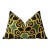 Hand-Knotted Silk Velvet Ikat Lumbar Pillow - 16x24 Gold & Forest Green For Sale